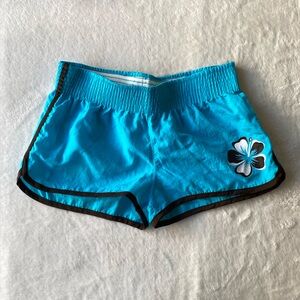 Xhilaration Y2K Hibiscus Board Shorts Size 7/8 Swim Coconut girl Retro Surf